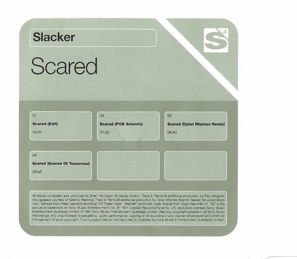 Slacker : Scared (CD, Maxi)