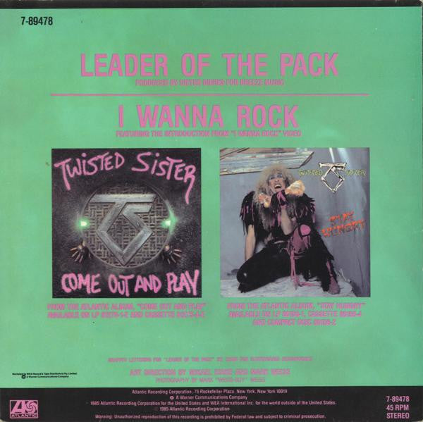 Twisted Sister : Leader Of The Pack (7")