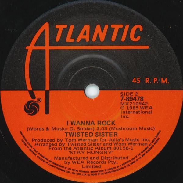 Twisted Sister : Leader Of The Pack (7")
