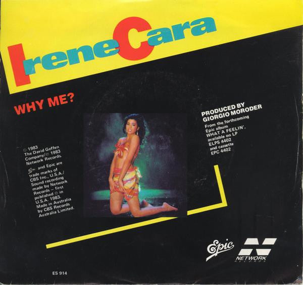 Irene Cara : Why Me? (7", Single)