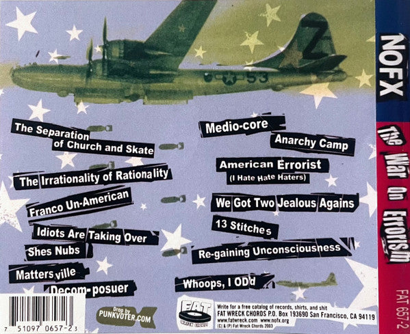 NOFX : The War On Errorism (CD, Album, Enh, RE)