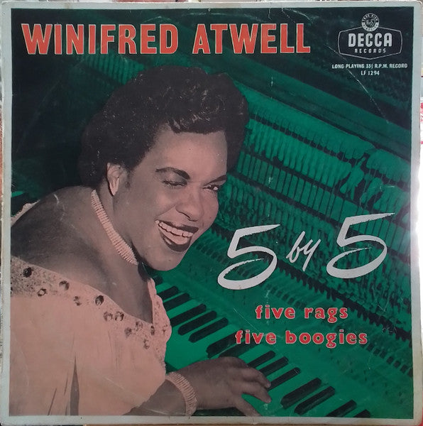 Winifred Atwell : 5 By 5 Five Rags Five Boogies (10")
