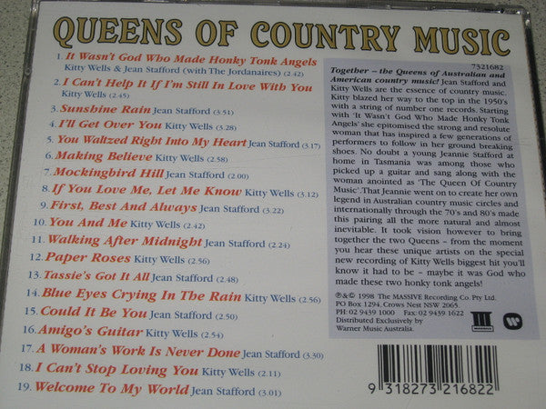 Kitty Wells & Jean Stafford : Queens Of Country Music  (CD, Album)