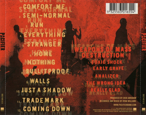 Pacifier (2) : Pacifier (CD, Album + CD, Maxi + Ltd)