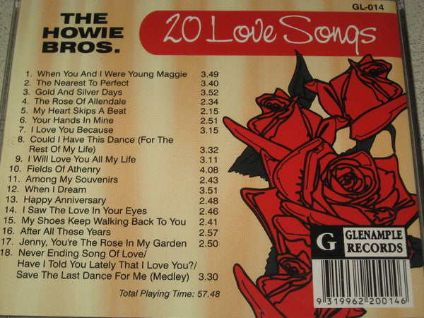 The Howie Bros.* : 20 Love Songs (CD, Album)