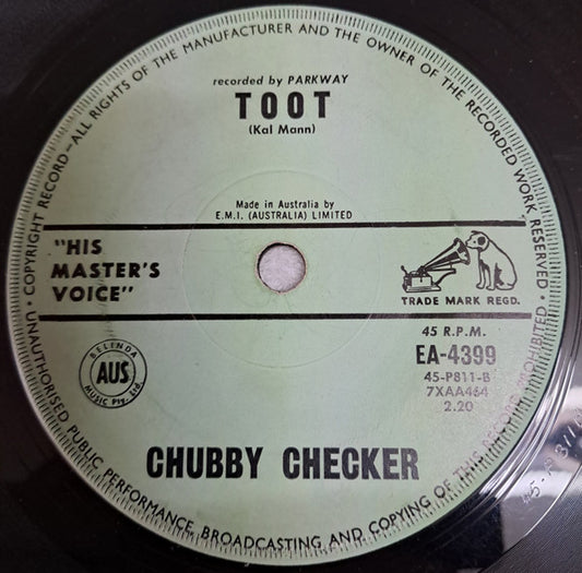 Chubby Checker : The Twist / Toot (7", Single, Sol)