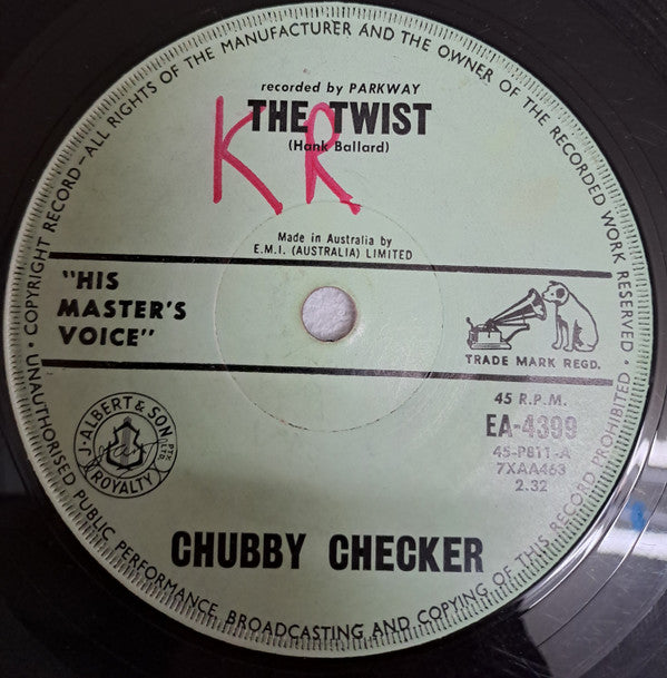 Chubby Checker : The Twist / Toot (7", Single, Sol)