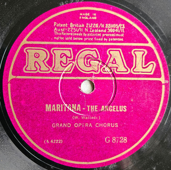 Grand Opera Chorus (2) : Il Trovatore / Maritana (Shellac, 10")