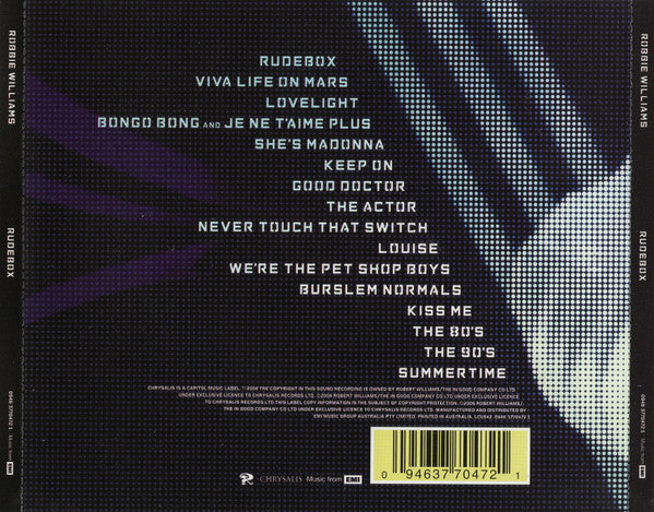 Robbie Williams : Rudebox (CD, Album, Enh)