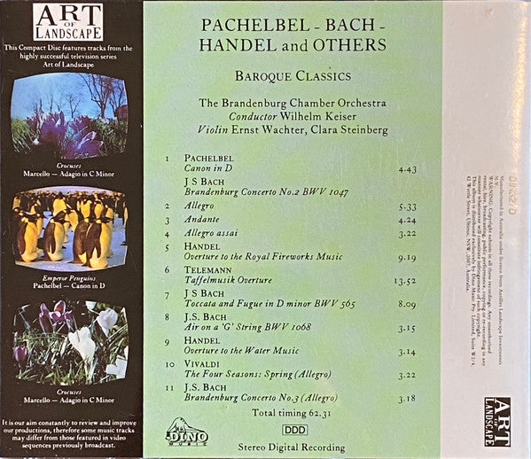 Ernst Wachter, Clara Steinberg, The Brandenburg Chamber Orchestra, Wilhelm Keiser : Pachelbel • Bach • Handel and Others - Baroque Classics (CD, Album)