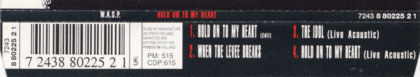 W.A.S.P. : Hold On To My Heart (CD, Single)