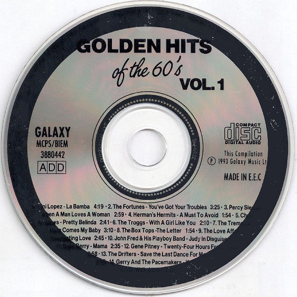 Various : Golden Hits Of The 60's - Vol. 1 (CD, Comp)