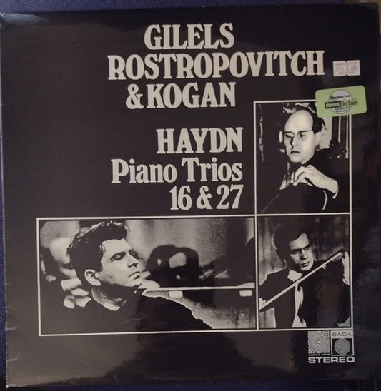 Gilels*, Rostropovitch* &  Kogan*, Haydn* : Piano Trios 16 & 27 (LP, Album, Blu)
