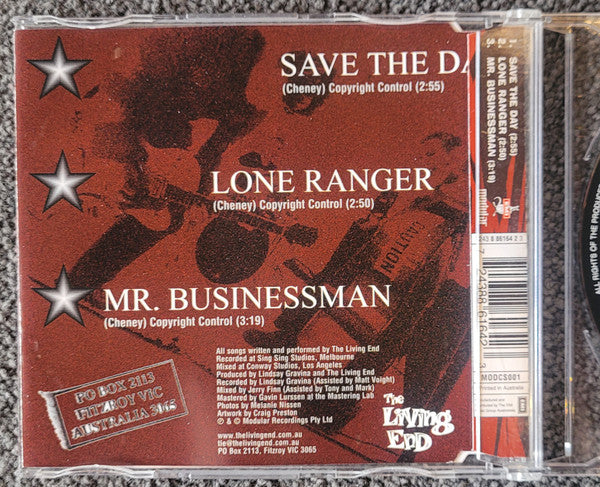 The Living End : Save The Day (CD, Single, Ltd)