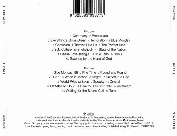 New Order : Singles (2xCD, Comp)