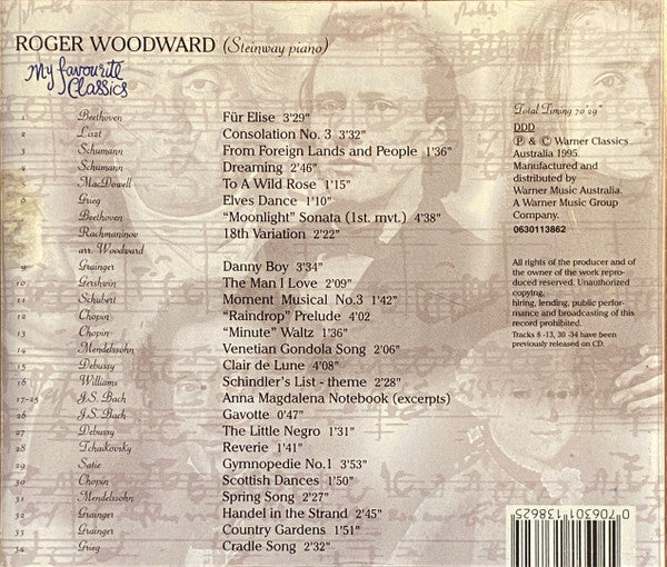 Roger Woodward : My Favourite Classics (CD, Comp)