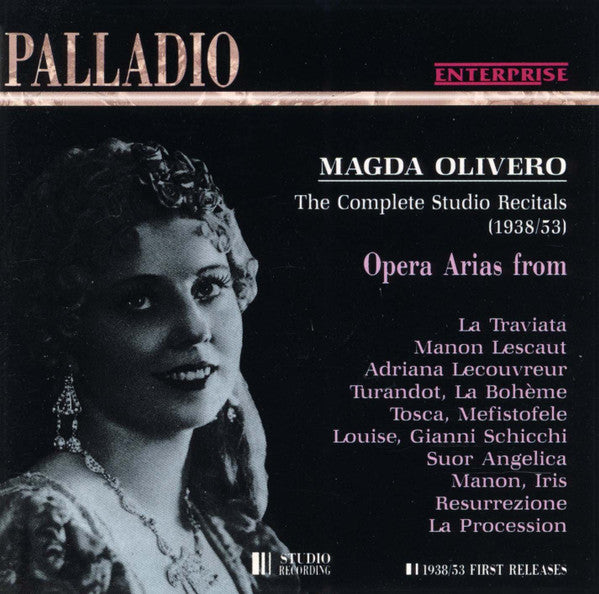 Magda Olivero, Orchestra Sinfonica Di Torino Della RAI : The Complete Studio Recitals (1938/53) (CD, Mono, RE, RM)