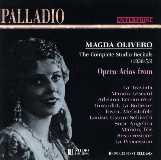 Magda Olivero, Orchestra Sinfonica Di Torino Della RAI : The Complete Studio Recitals (1938/53) (CD, Mono, RE, RM)