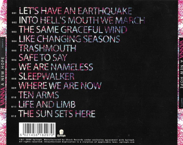 Vanna : A New Hope (CD, Album)