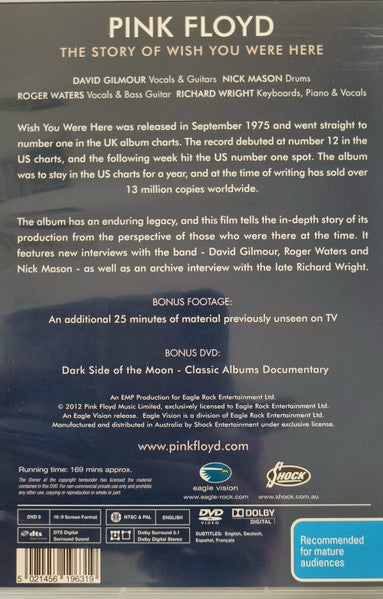Pink Floyd : The Story Of Wish You Were Here (2xDVD-V, Ltd, NTSC, PAL)