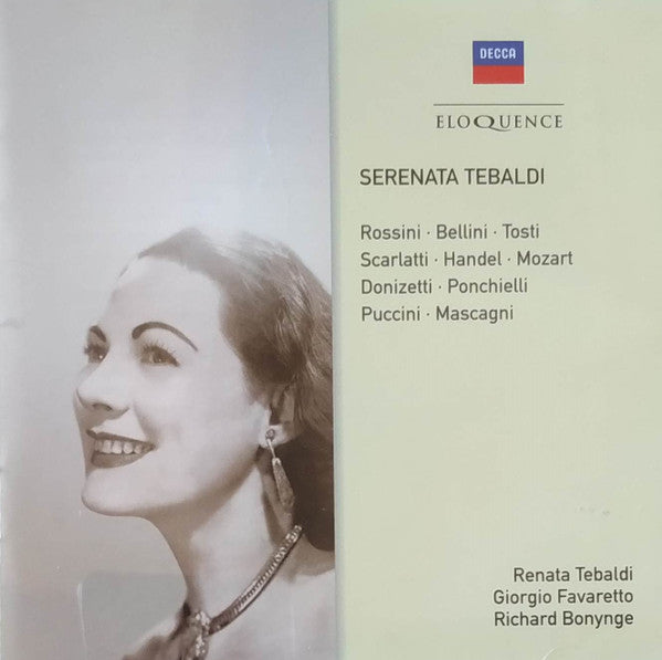 Renata Tebaldi, Giorgio Favaretto, Richard Bonynge : Serenata Tebaldi (2xCD, Album)