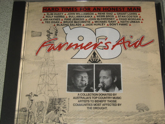 Various : Hard Times For An Honest Man Farmer's Aid '93 (CD, Comp)