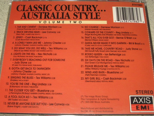 Various : Classic Country... Australia Style Volume Two (CD, Comp)