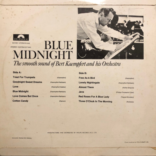 Bert Kaempfert And His Orchestra* : Blue Midnight (The Smooth Sound Of Bert Kaempfert And His Orchestra) (LP, Album)