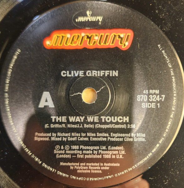 Clive Griffin : The Way We Touch (7", Single)