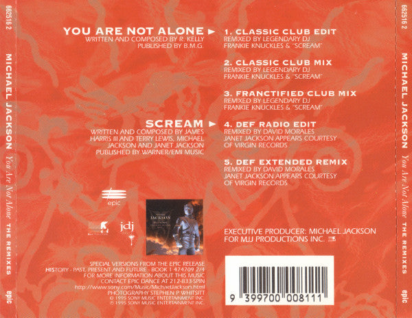 Michael Jackson : You Are Not Alone (The Remixes) (CD, Maxi)