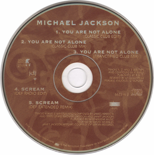 Michael Jackson : You Are Not Alone (The Remixes) (CD, Maxi)