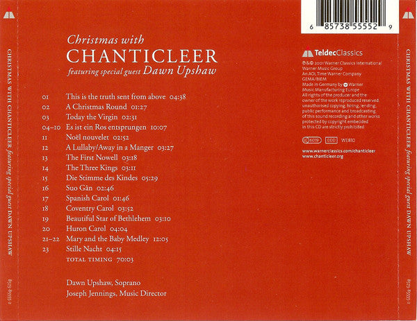 Chanticleer Featuring Special Guest Dawn Upshaw : Christmas With Chanticleer (CD, Album)