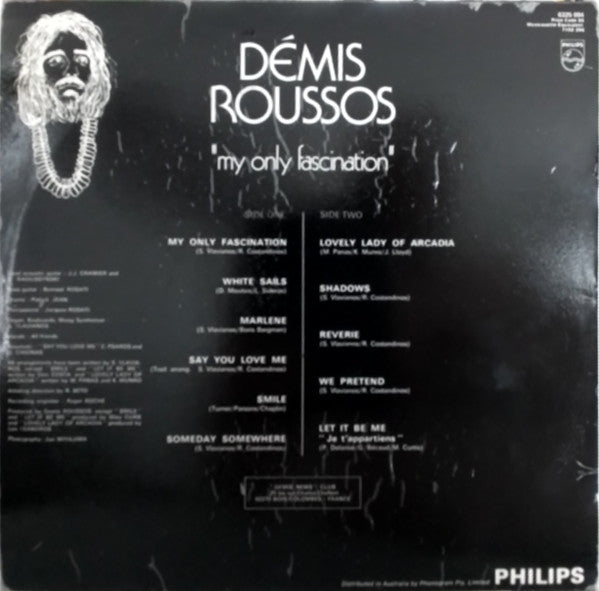 Démis Roussos* : My Only Fascination (LP, Album, RE)