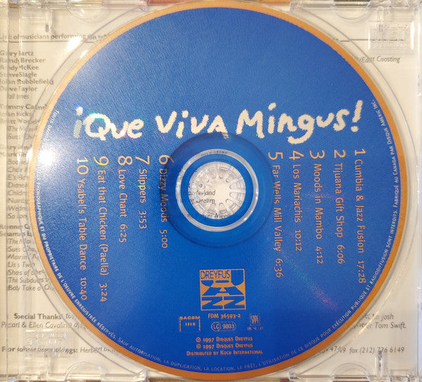 Mingus Big Band : ¡Que Viva Mingus! (CD, Album)