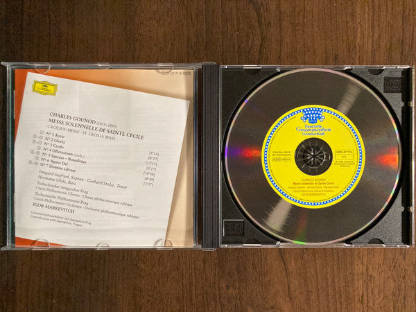 Charles Gounod – Irmgard Seefried • Gerhard Stolze • Hermann Uhde • Czech Philharmonic Chorus & The Czech Philharmonic Orchestra • Igor Markevitch : Messe Solennelle De Sainte Cécile = Cäcilian-Messe = St. Cecilia Mass (CD, Album, RE, RM, EDC)