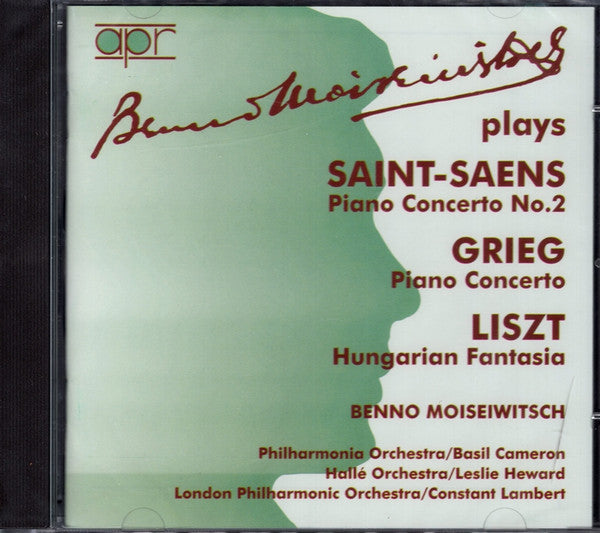 Benno Moiseiwitsch, Saint-Saens*, Grieg*, Liszt* : Piano Concerto No. 2 / Piano Concerto / Hungarian Fantasia (CD, Comp)