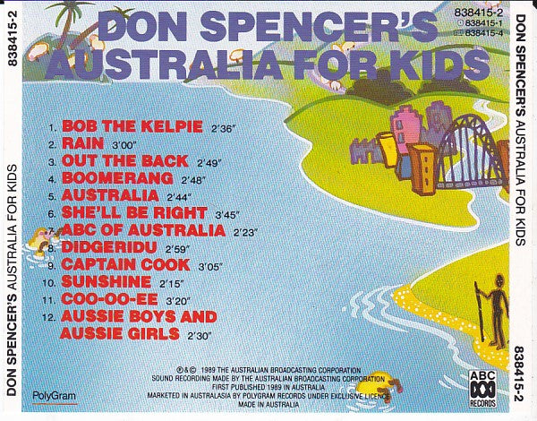 Don Spencer : Don Spencer's Australia For Kids (CD, Album)