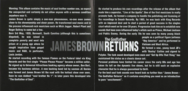 James Brown : The Godfather Returns (CD, Comp, RE, PMI)