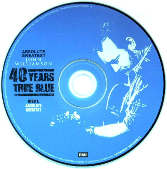 John Williamson : Absolute Greatest John Williamson: 40 Years True Blue (2xCD, Comp)