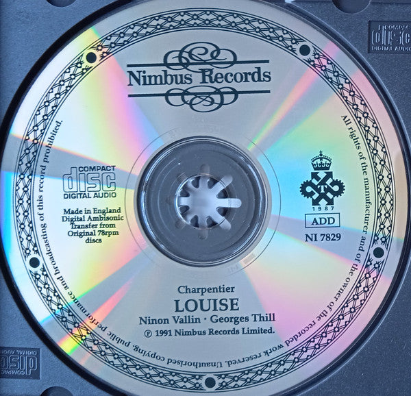 Gustave Charpentier - Ninon Vallin, Georges Thill : Louise (CD, Album, Amb, RE)