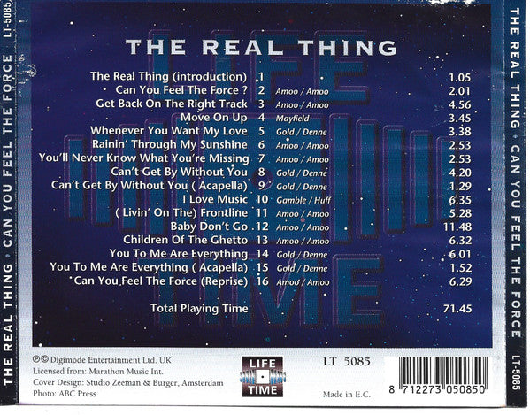 The Real Thing : Can You Feel The Force (CD, Comp)