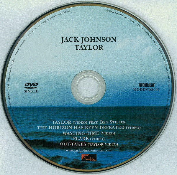 Jack Johnson : Taylor (DVD-V, Single)