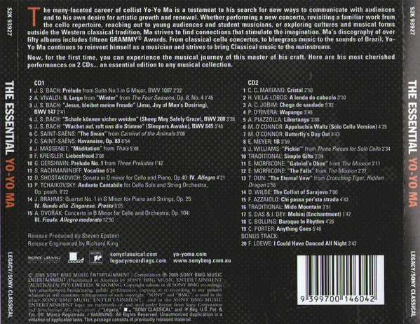 Yo-Yo Ma : The Essential Yo-Yo Ma (2xCD, Comp)