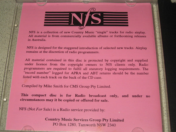 Various : NFS Country Singles 30 (CD, Comp, Promo)