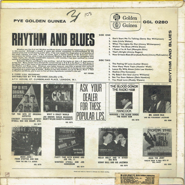 Various : Rhythm And Blues (LP, Comp)