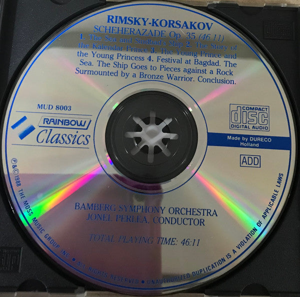 Nikolai Rimsky-Korsakov, Bamberger Symphoniker, Jonel Perlea : Scheherazade Op. 35 (CD, Album)