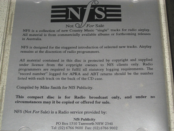 Various : NFS Country Singles For Radio 41 (CD, Comp, Promo)