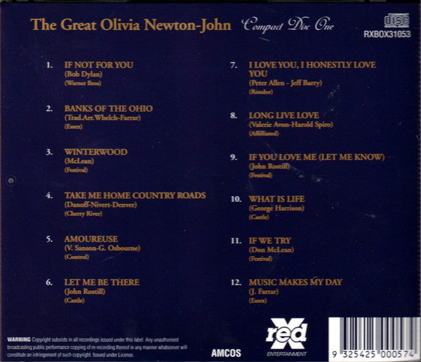 Olivia Newton-John : The Great Olivia Newton-John (3xCD, Comp + Box)