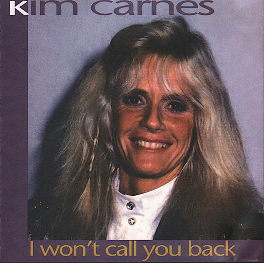 Kim Carnes : I Won't Call You Back (CD, Album)
