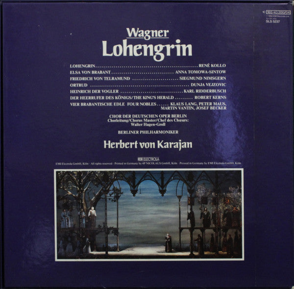 Richard Wagner, Berliner Philharmoniker, Herbert von Karajan : Lohengrin (5xLP + Box)